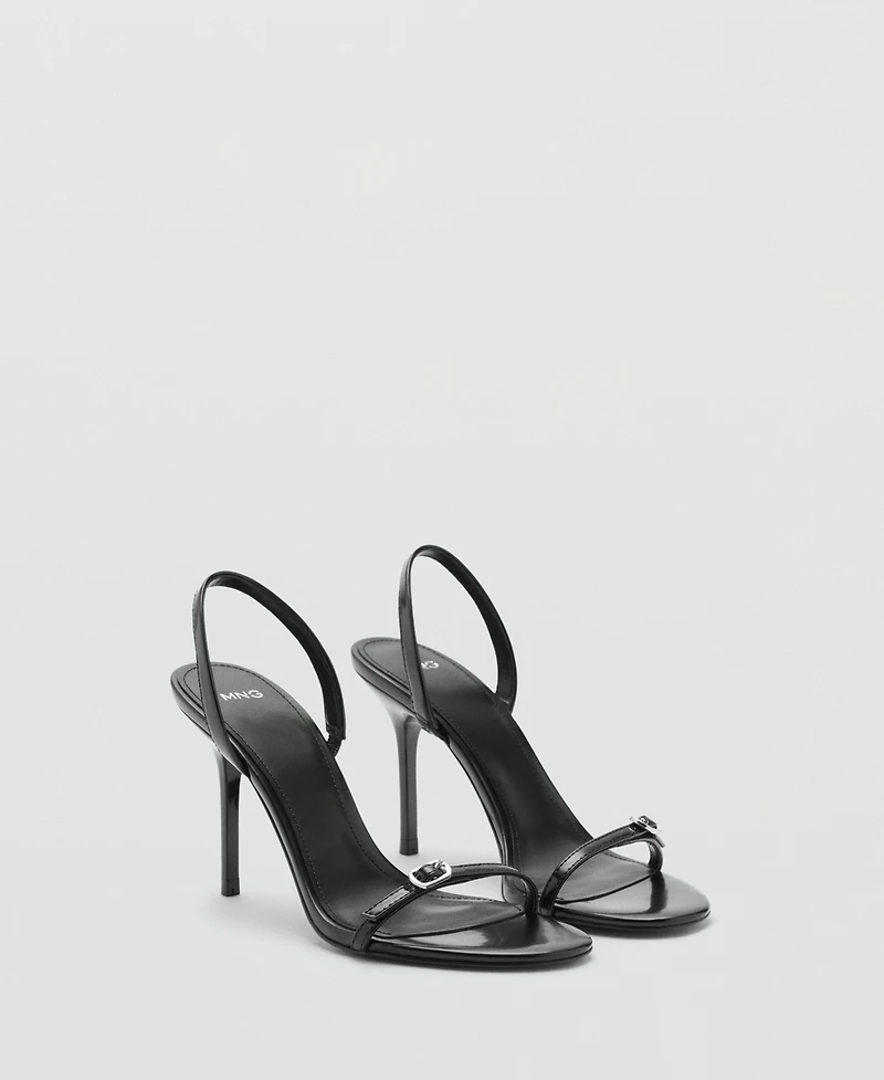 Mango Women's Buckled Stiletto Heel Sandals
