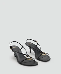 Mango Women's Hoop Detail Heeled Sandals