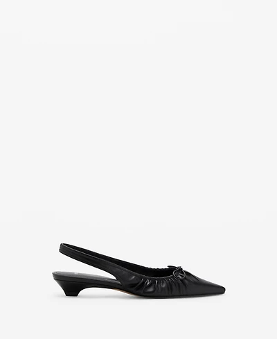 Mango Women's Ruched Bow High-Heel Shoes