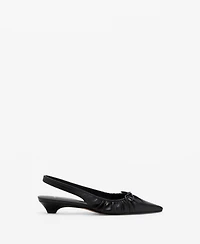 Mango Women's Ruched Bow High-Heel Shoes