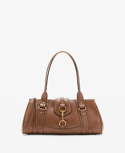 Mango Women's Snap Hook Medium Shoulder Bag