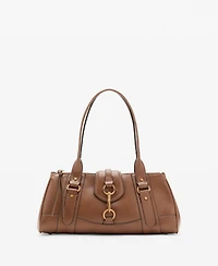 Mango Women's Snap Hook Medium Shoulder Bag