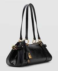 Mango Women's Charm Detail Bowling Shoulder Bag