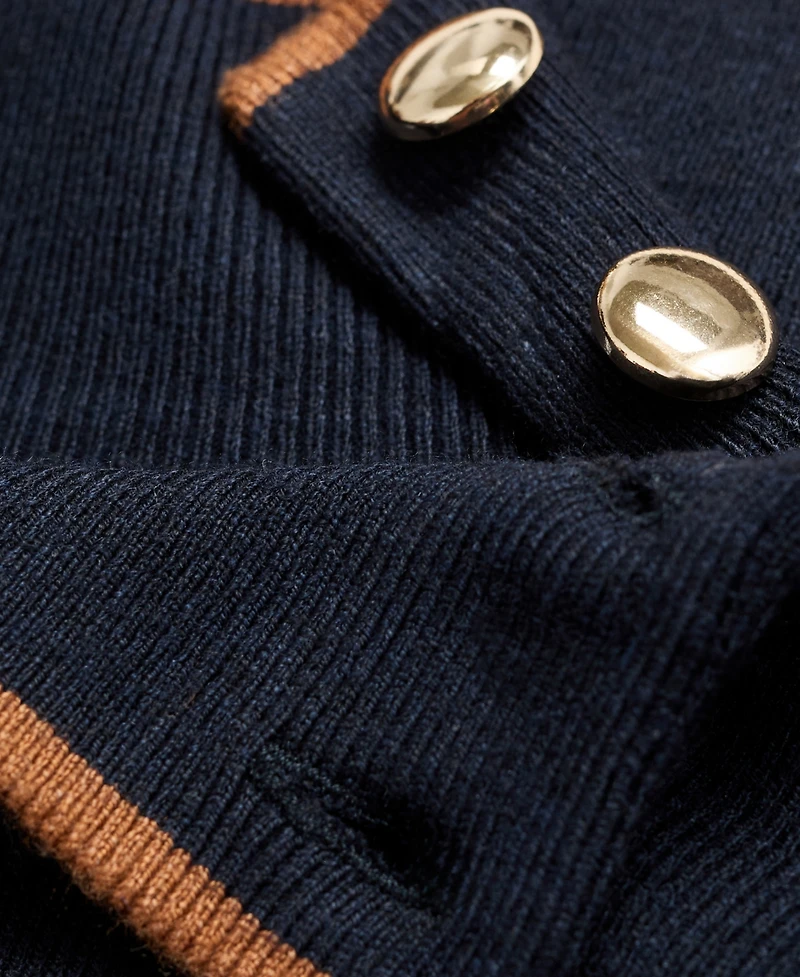 Mango Women's Perkins Collar Button Sweater