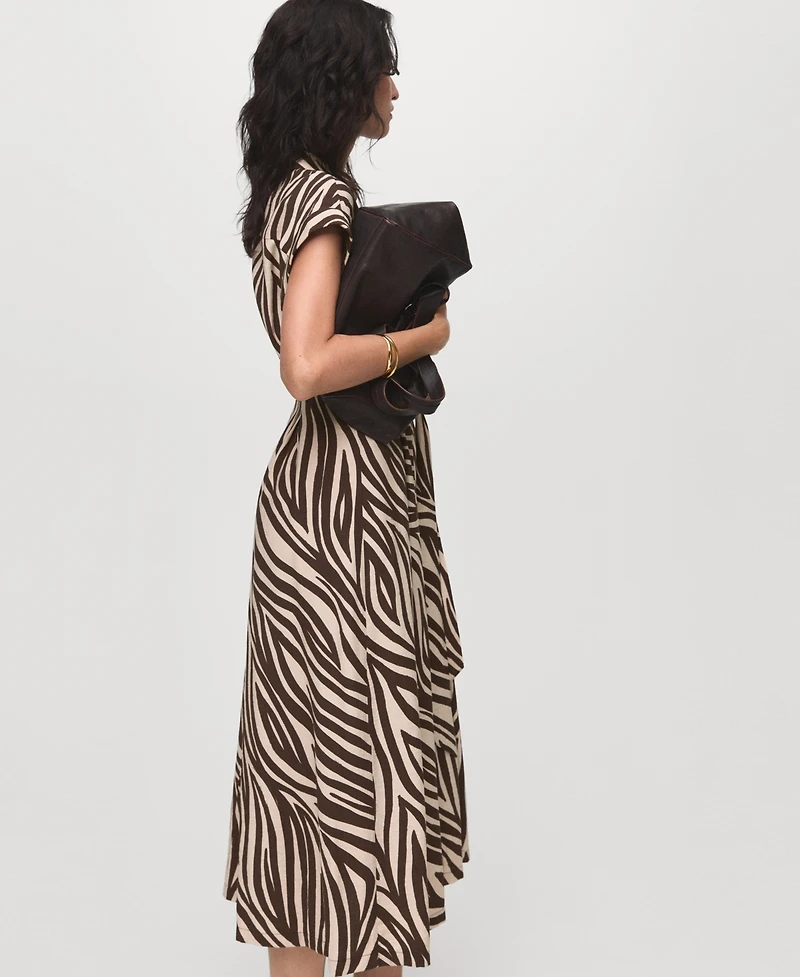 Mango Women's Printed Shirt Dress