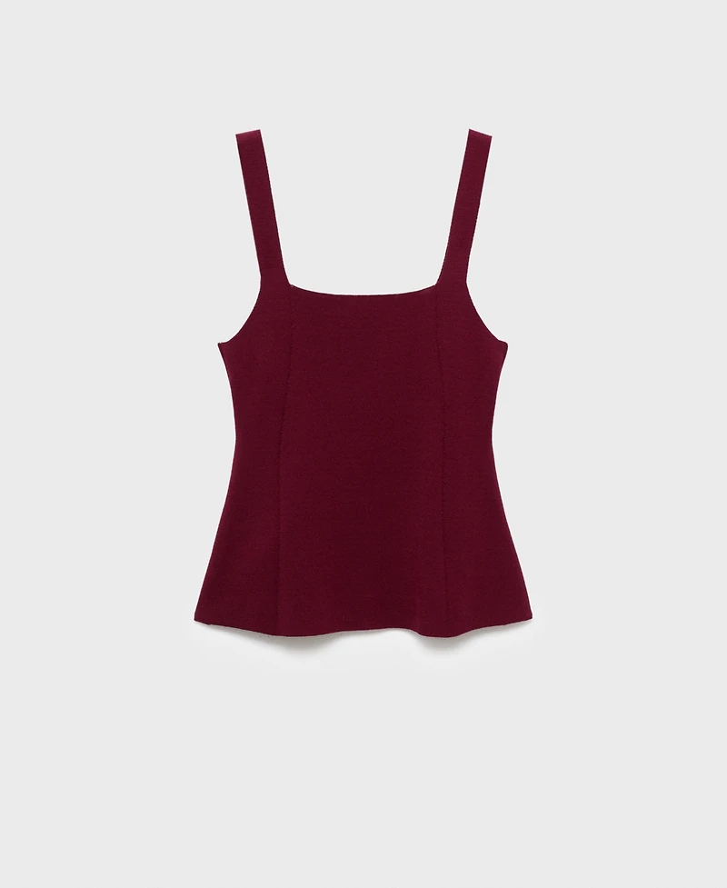 Mango Women's A-Line Knitted Top