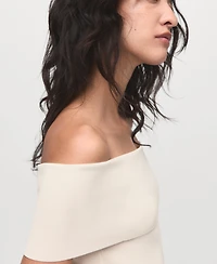 Mango Women's Strapless Knitted Top