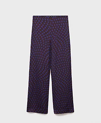 Mango Women's Polka Dots Flare Pants