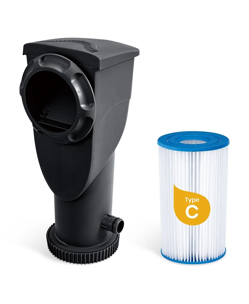 Funsicle 24'x12'x52" Oasis Rectangle Outdoor Above Ground Swimming Pool, Black