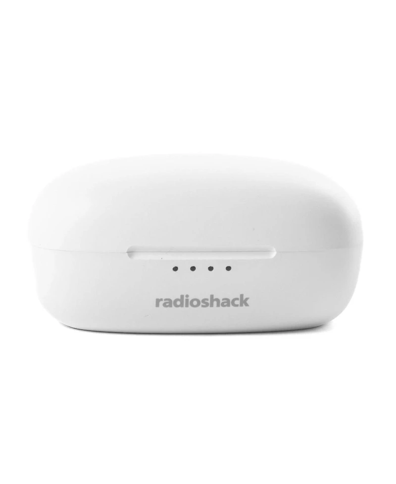 Radioshack True Wireless Headphones 400MAH Active Noise Cancelling IPX5 White 3304381