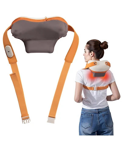 Cordless Neck & Shoulder Massager with Heat, 3 Modes & Rechargeable Battery for Full Body Relief