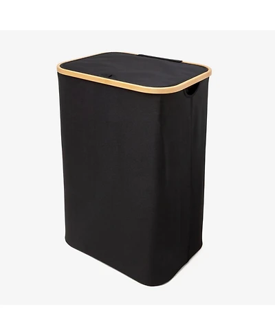 Qualiazero 87L Single Hamper with Removable Bag - Black