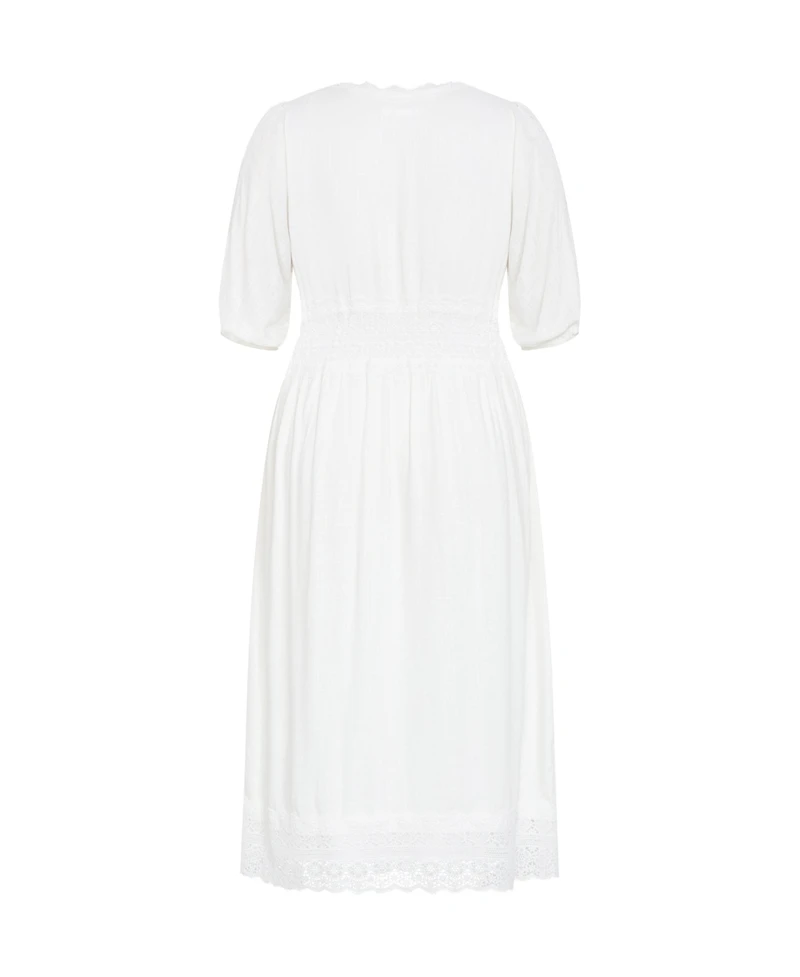 City Chic Women's Plus Belle V Neck Midi Dress
