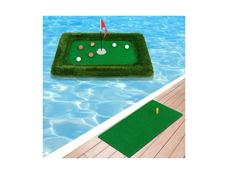 37.5 x 25.5 Inch Floating Golf Green Pool Chipping Mat
