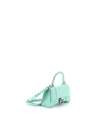 Pre-Owned Balenciaga Xs Hourglass Top Handle Bag Embossed Leather