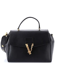 Pre-Owned Versace Medium Virtus Top Handle Bag Leather