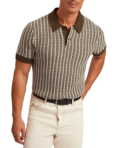 Ted Baker Men's Herringbone Polo Shirt