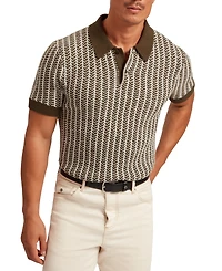 Ted Baker Men's Herringbone Polo Shirt