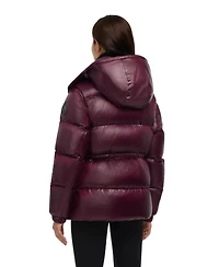 Pajar Women's Halo Puffer with Removable Hood and Faux Sherpa Bib