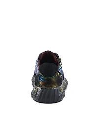 L'Artiste Women's Javana Fashion Sneakers with Velvet & Suede Upper, Lace Accents, Zipper Closure & Cushioned Insole