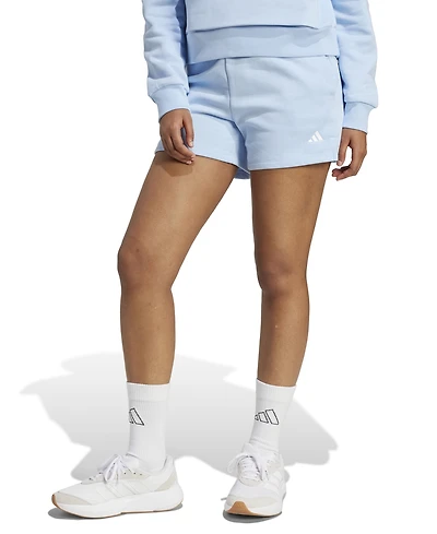 adidas Women's Essentials Small Logo Fleece Shorts