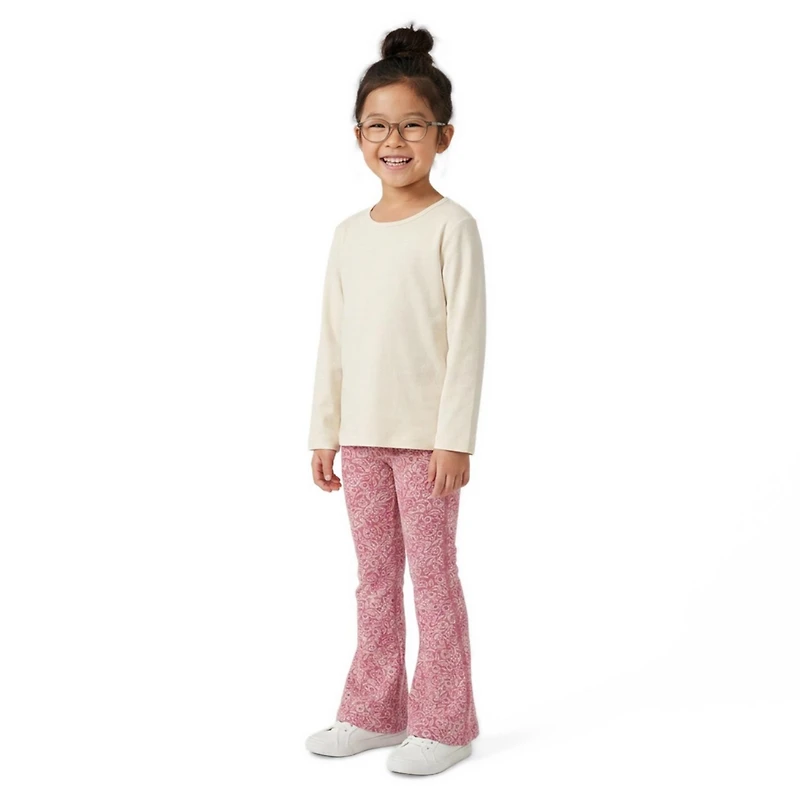 Mightly Kids Fair Trade Organic Cotton Long Sleeve Ribbed Scoop Neck Tee