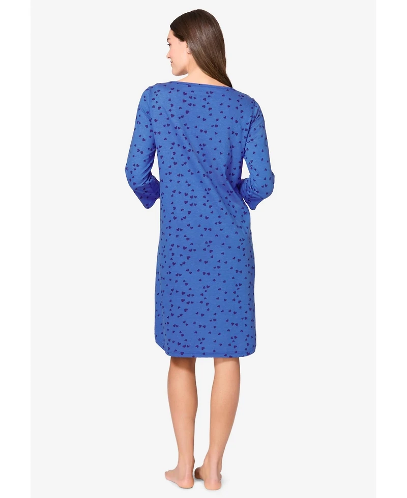 Avenue Women's Body Three-Quarter Sleeve Sleepshirt