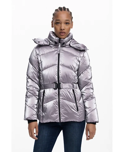 Desigual Women's Metallic padded jacket