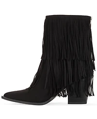 Wild Pair Women's Leonie Fringe Booties, Macy's Exclusive