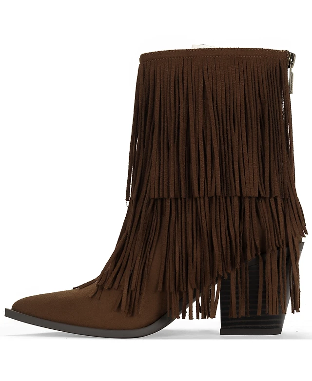 Wild Pair Women's Leonie Fringe Booties, Macy's Exclusive at
