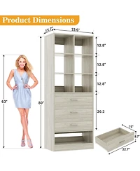 40"Corner Console Desk with Storage Shelves, Sofa Table Charge Station