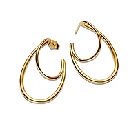 Pandora Organically Shaped Double Hoop Earrings