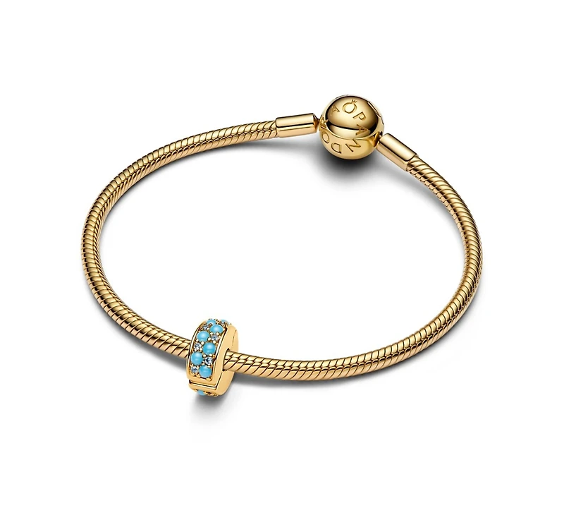 Pandora Aqua Blue Clip Charms