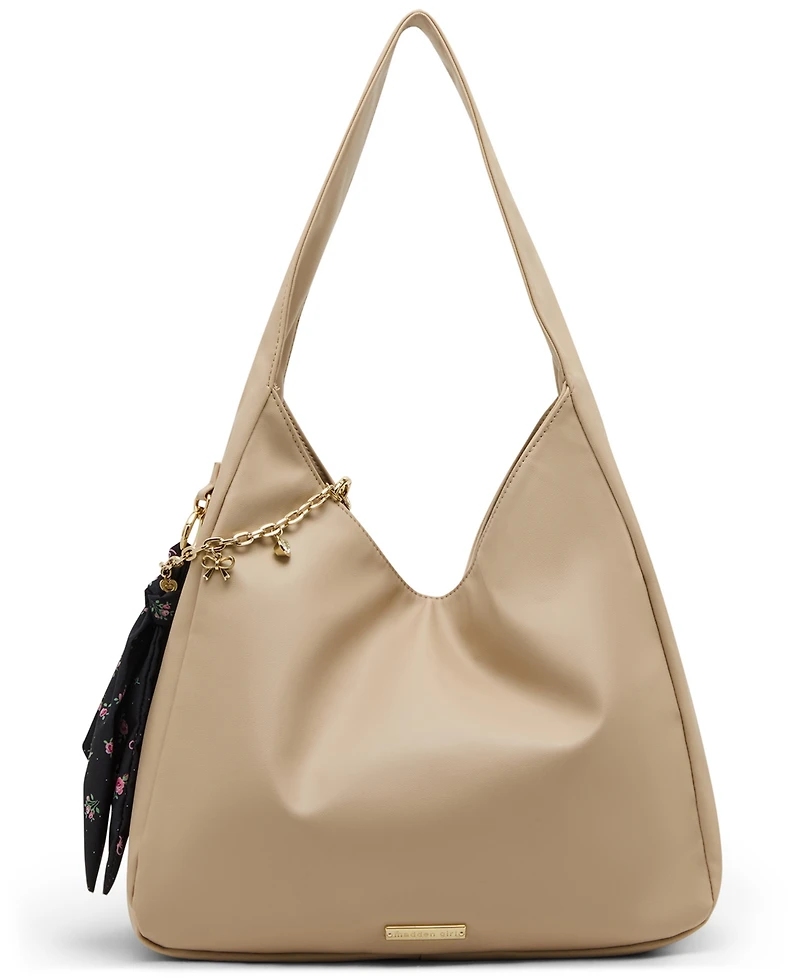 Madden Girl Medium Leather Hobo Bag