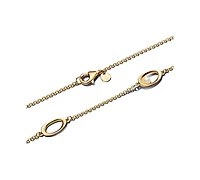 Pandora Organically Shaped Oval Treated Freshwater Cultured Pearl Necklace