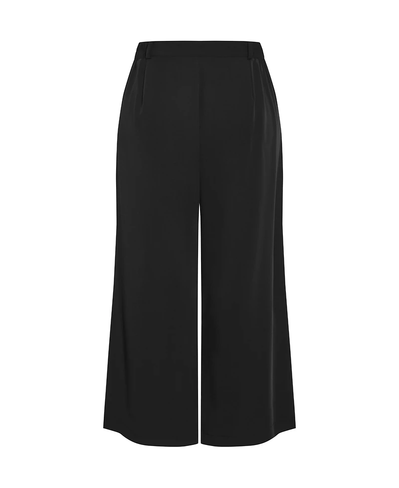 City Chic Plus Jordan Wide Leg Petite Pant