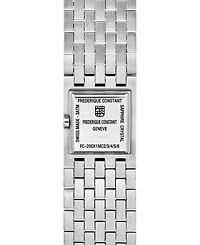 Frederique Constant Women's Manchette Silver-Tone Stainless Steel Bracelet Watch, 25.7mm