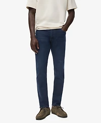 Mango Men's Slim Fit Blue Black Jan Jeans