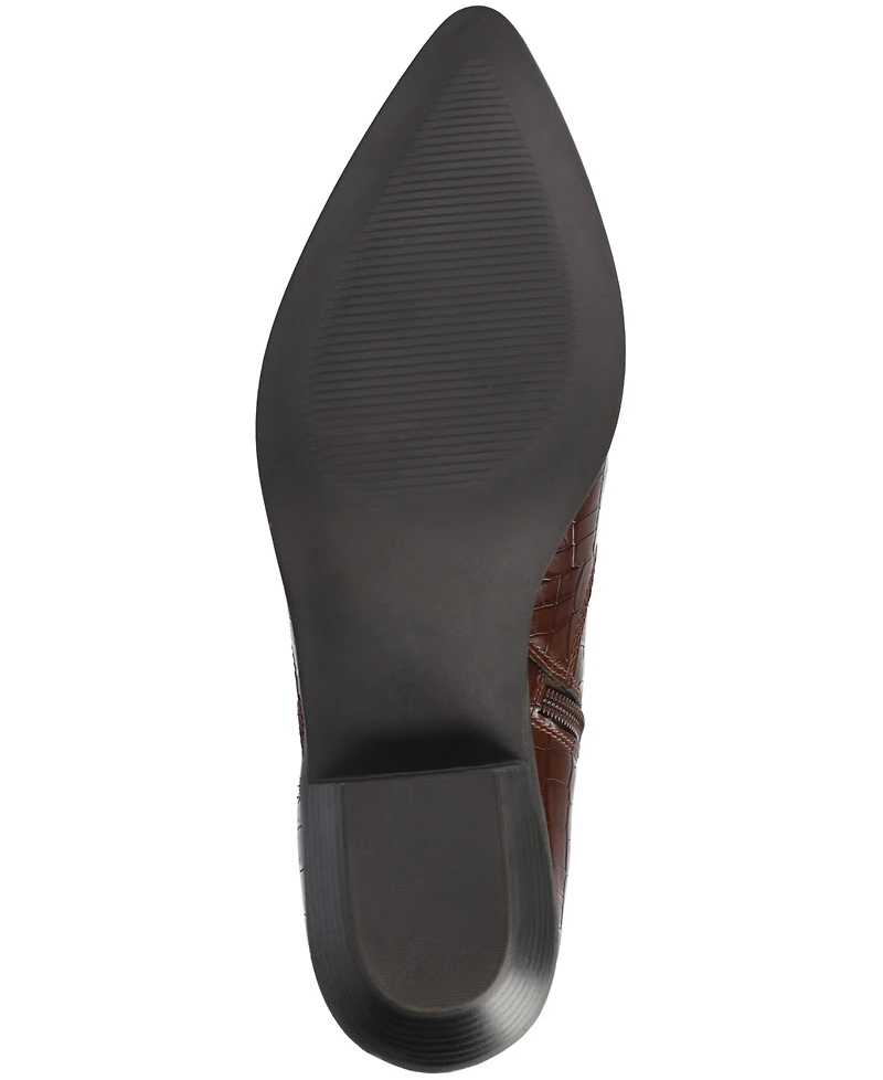 Journee Collection Women's Taliah Cuban Heel Comfort Ankle Booties