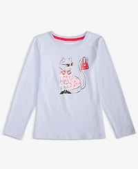 Epic Threads Girls 5-20 Cat Graphic Long-Sleeve T-Shirt, Macy's Exclusive
