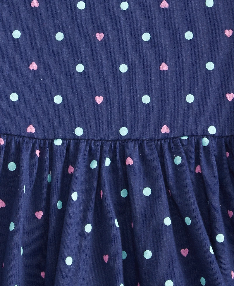 Epic Threads Girls Toddler 2T-4T Long-Sleeve Dot-Print Dress