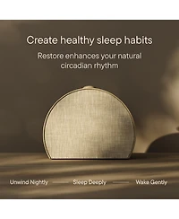 Hatch Restore 3 Sunrise Alarm Clock, Sound Machine, Smart Light (Greige) - White Noise, Screen-Free Sleep Routine