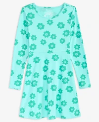 Epic Threads Girls 5-20 Floral Print Long-Sleeve Dress, Macy's Exclusive