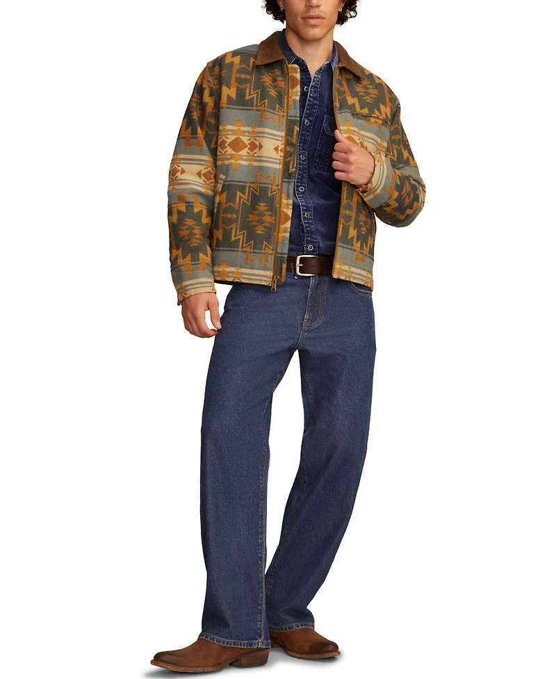 Lucky Brand Men's Jacquard Blanket Jacket