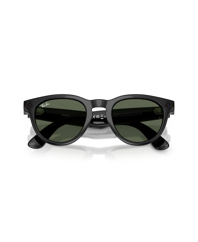 Ray-Ban Unisex Ai Meta Gen2 Low Bridge Fit Headliner Sunglasses, RW4013F