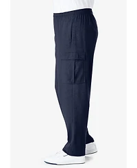KingSize Big & Tall Lightweight Jersey Cargo Sweatpants