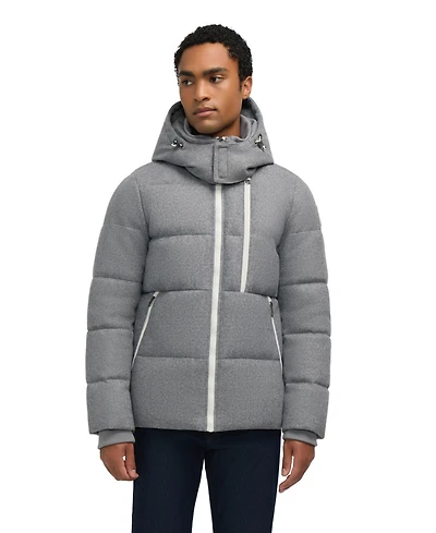 Pajar Men's Kepler Wool-Like Puffer with Removable Hood