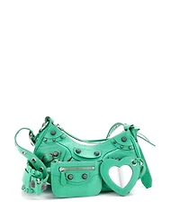 Pre-Owned Balenciaga Xs Le Cagole Giant Studs Shoulder Bag Leather