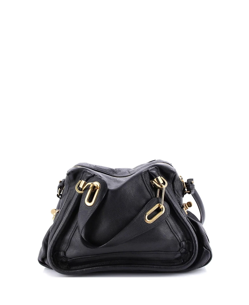 Pre-Owned Chloe Medium Paraty Top Handle Bag Leather