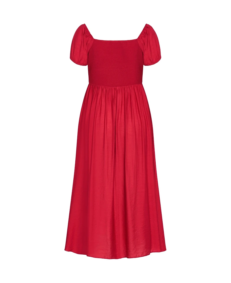 City Chic Women's Abbigail Split Maxi Dress